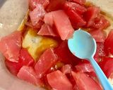 ハワイ料理 ポキ マグロ 超簡単ホムパ作り方1写真
