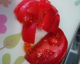 たまねぎドレッシングでトマトパスタ(冷）作り方1写真