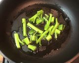 ツルムラサキと豚肉のネギ塩ダレ炒め作り方3写真
