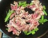 ツルムラサキと豚肉のネギ塩ダレ炒め作り方4写真