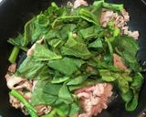 ツルムラサキと豚肉のネギ塩ダレ炒め作り方5写真