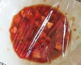 たまねぎドレッシングでトマトパスタ(冷）作り方3写真