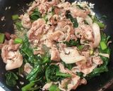 ツルムラサキと豚肉のネギ塩ダレ炒め作り方6写真