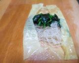腐竹棒（湯葉のエビ春巻）腐竹菠菜蝦仁春巻作り方19写真