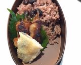 黒豆ご飯　肉巻き弁当　詰め方作り方1写真