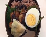 黒豆ご飯　肉巻き弁当　詰め方作り方2写真