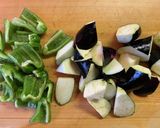 鶏むね肉となすとピーマンの甘酢あん作り方2写真