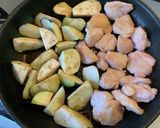 鶏むね肉となすとピーマンの甘酢あん作り方5写真