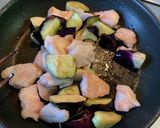 鶏むね肉となすとピーマンの甘酢あん作り方6写真