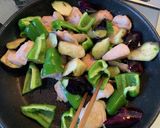 鶏むね肉となすとピーマンの甘酢あん作り方7写真
