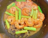 海老とアスパラのバター炒め作り方3写真