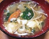 旨味アップ～干し野菜入りかき玉汁作り方5写真
