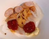 お弁当にレンジで簡単!玉子2段オムパスタ作り方5写真