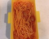 お弁当にレンジで簡単!玉子2段オムパスタ作り方7写真