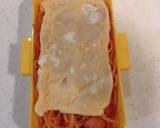 お弁当にレンジで簡単！玉子2段オムパスタ作り方9写真