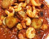 エビとナスの腸活トマト煮込み作り方4写真