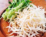 節約料理！もやしと豆苗のとんぺい焼き作り方1写真