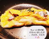 節約料理！もやしと豆苗のとんぺい焼き作り方7写真