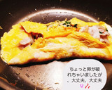 節約料理！もやしと豆苗のとんぺい焼き作り方7写真