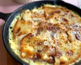 スキレットでお手軽フルーツパンプディング作り方8写真