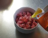 冷凍いちごダイスとオレンジジュース作り方3写真