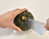 かぼちゃの切り方　JAにいがた南蒲作り方1写真