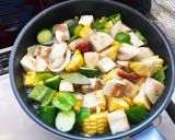 簡単ヘルシー☆夏野菜のグリーンカレー作り方9写真