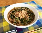 簡単!豆苗ツナ蕎麦作り方5写真