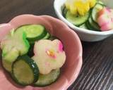 生姜香る☆花麩ときゅうりの酢の物作り方4写真