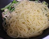 10分！小松菜＆ささみ和風パスタ作り方6写真
