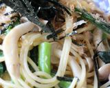 10分！小松菜＆ささみ和風パスタ作り方8写真
