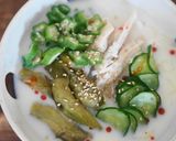 塩麴茹で鶏の豆乳麺作り方7写真