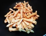 シンプルに油揚げだけの炒め物作り方3写真