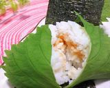 梅マヨ大葉おにぎり作り方5写真