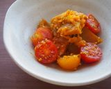 南瓜・プチトマトの酢の物♪作り方5写真
