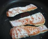 鮭と南瓜の大葉甘酢ソース焼き♪作り方4写真