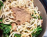 豚ロースと空芯菜の焼きうどん♡作り方5写真