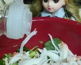 リカちゃん♡アスパラ三つ葉カニカマ和えꕤ作り方8写真