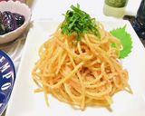 たらこスパゲティメインの夕飯メニュー作り方2写真