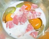 ♬ベーコンと卵のチーズ入りオムレツ♬作り方1写真