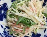 大根と水菜とカニカマのマヨポン酢和え作り方3写真