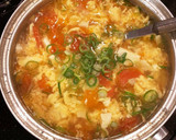 卵とトマトの酸味が効いた　ベジ中華スープ作り方4写真