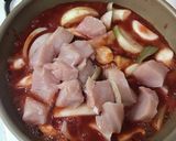 ほぼ無水！チキンのトマト煮込み【超簡単】作り方4写真