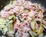 豚肉とナスのトマトソースパスタ！作り方3写真