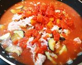 豚肉とナスのトマトソースパスタ！作り方4写真