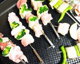 色々焼き鳥　串焼き作り方10写真