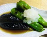旬！茄子と万願寺唐辛子の揚げずに揚げ浸し作り方7写真