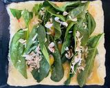 カラフルな玉子焼き♡エビ紅生姜ほうれん草作り方3写真