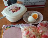 ホットサンド(ハムたまご・トマトチーズ)作り方1写真