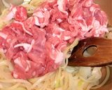 豚こまカルボナーラ丼♬作り方4写真